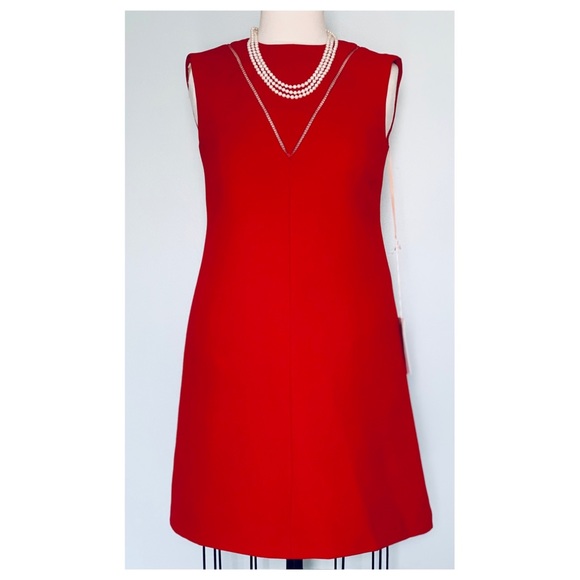 Valentino Wool & Silk Shift MiniDress 38IT/2US NWT - Picture 2 of 6